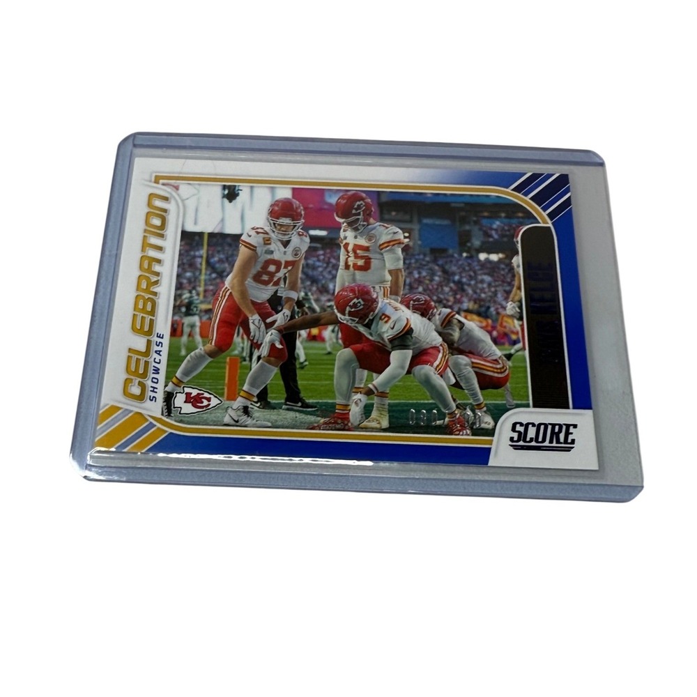 2023 Panini Score Celebration Showcase Travis Kelce 20/100 Kansas City Chiefs #1
